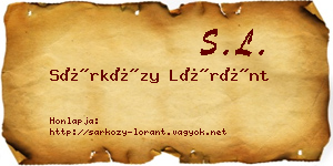 Sárközy Lóránt névjegykártya